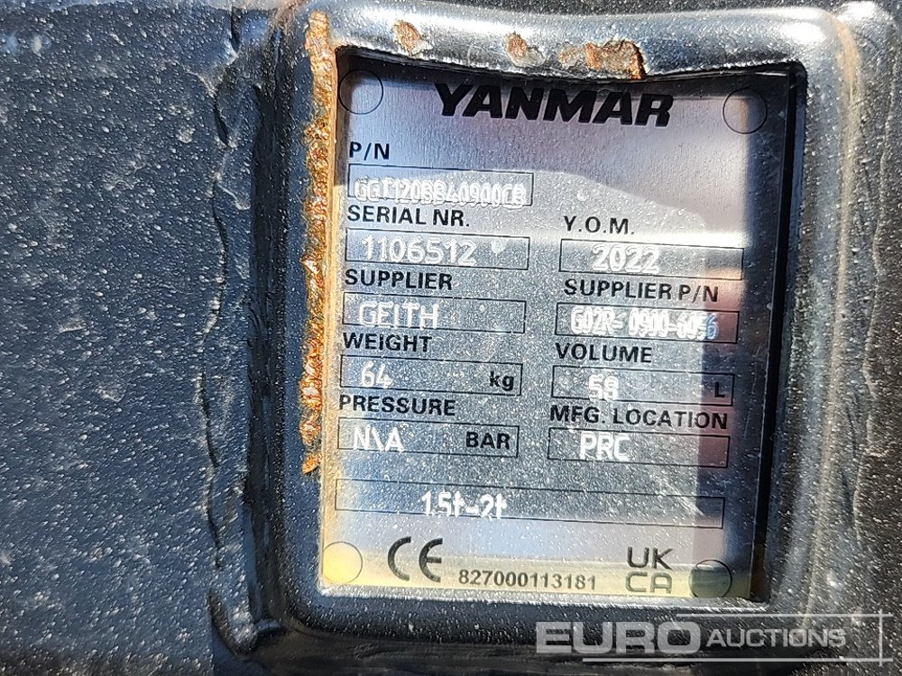 Unused Yanmar G02R-0900-6096 - Kauss: foto 5 Unused Yanmar G02R-0900-6096 - Kauss: foto 5