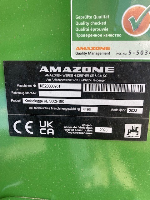 Amazone KE 3002-190 Anbaukreiselegge - Augsnes apstrādes tehnika: foto 2 Amazone KE 3002-190 Anbaukreiselegge - Augsnes apstrādes tehnika: foto 2