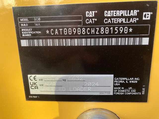 Caterpillar Radlader 908HL - Riteņu iekrāvējs: foto 2 Caterpillar Radlader 908HL - Riteņu iekrāvējs: foto 2