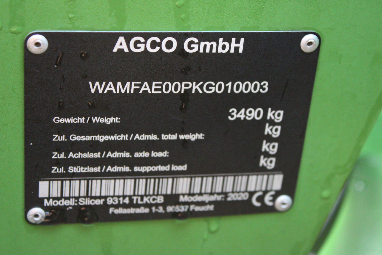 Fendt Slicer 9314 TLKCB - Pļāvējs: foto 2 Fendt Slicer 9314 TLKCB - Pļāvējs: foto 2