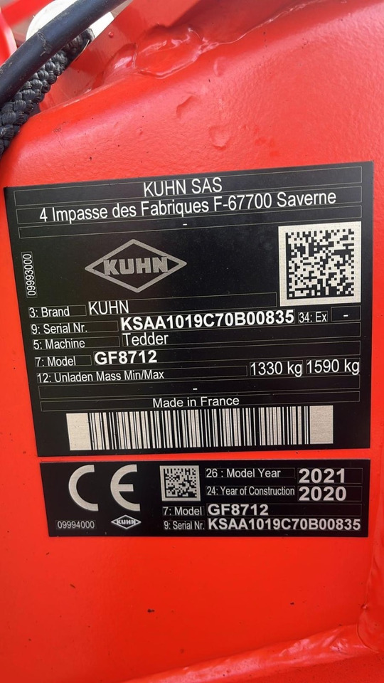 Kuhn GF8712 - Vālotājs/ Ārdītājs: foto 2 Kuhn GF8712 - Vālotājs/ Ārdītājs: foto 2