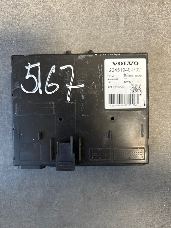 VOLVO ECU BBM 22451940 P02 - Elektrosistēma - Kravas automašīna: foto 1 VOLVO ECU BBM 22451940 P02 - Elektrosistēma - Kravas automašīna: foto 1