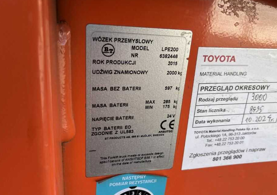 BT LPE200 - Rokas palešu ratiņi: foto 4 BT LPE200 - Rokas palešu ratiņi: foto 4