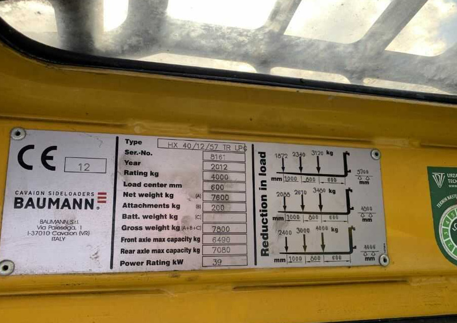 Baumann HX40/12/57TR - Sānu autokrāvējs: foto 4 Baumann HX40/12/57TR - Sānu autokrāvējs: foto 4