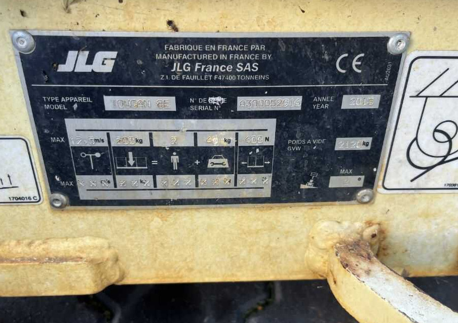 JLG Toucan 8E - Torņa pacēlājs: foto 4 JLG Toucan 8E - Torņa pacēlājs: foto 4