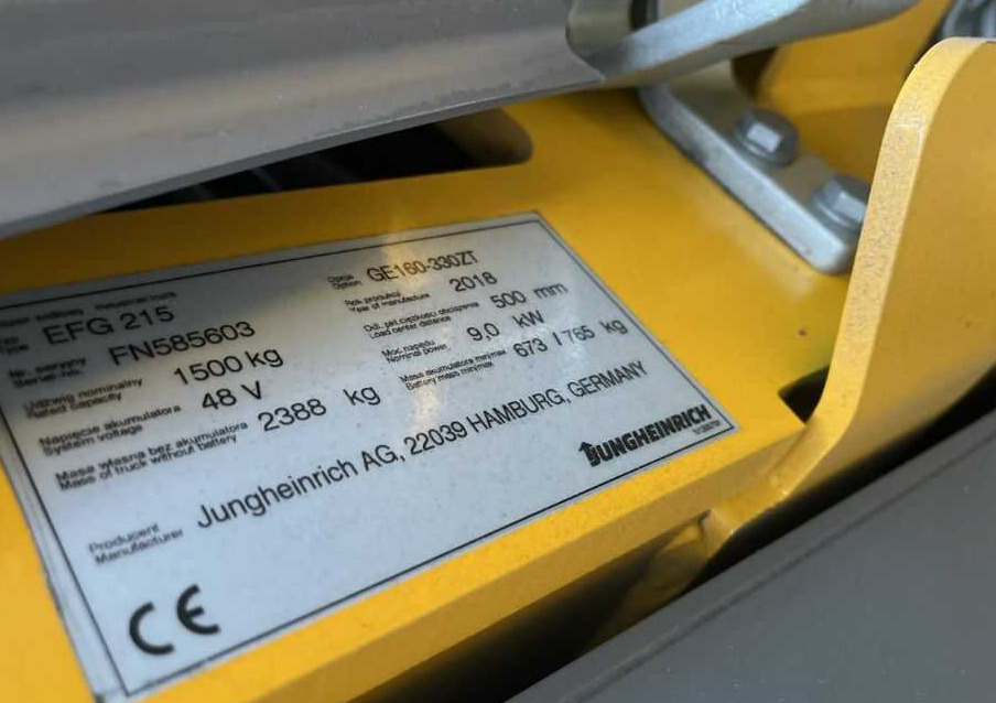 Jungheinrich EFG215 - Elektroiekrāvējs: foto 4 Jungheinrich EFG215 - Elektroiekrāvējs: foto 4