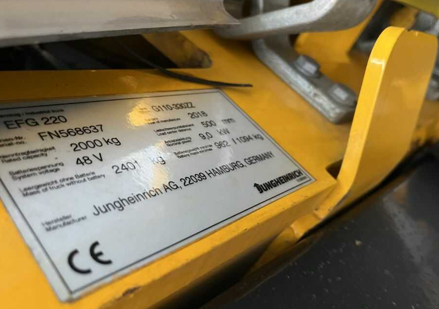 Jungheinrich EFG220 - Elektroiekrāvējs: foto 4 Jungheinrich EFG220 - Elektroiekrāvējs: foto 4