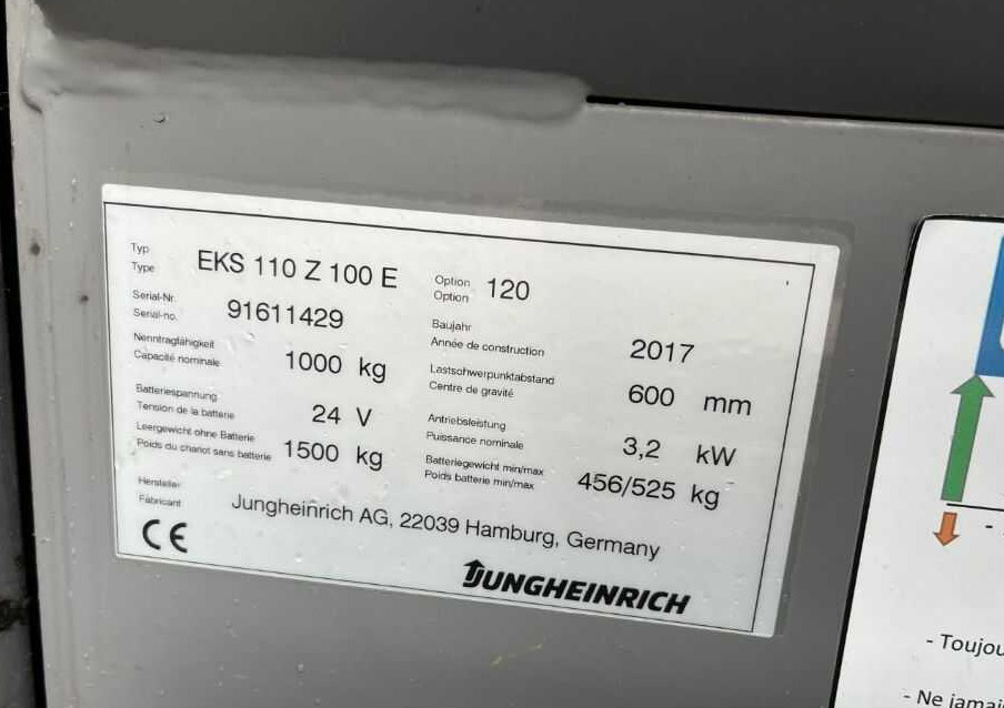 Jungheinrich EKS110 - Komplektētājs: foto 4 Jungheinrich EKS110 - Komplektētājs: foto 4