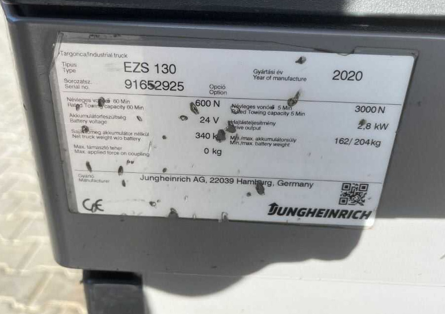 Jungheinrich EZS130 - Noliktavas vilcējs: foto 4 Jungheinrich EZS130 - Noliktavas vilcējs: foto 4