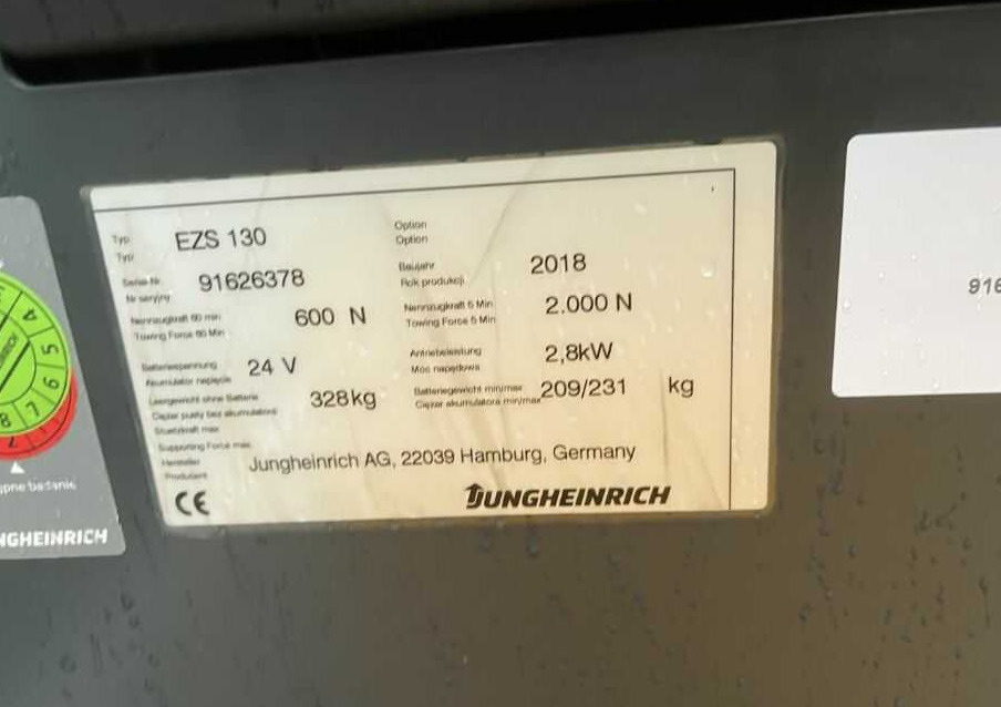Jungheinrich EZS130 - Noliktavas vilcējs: foto 4 Jungheinrich EZS130 - Noliktavas vilcējs: foto 4