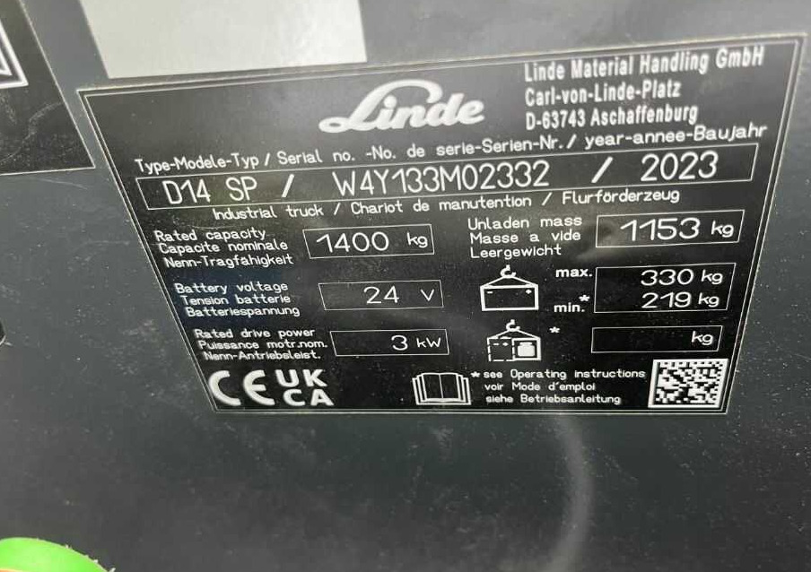 Linde D14SP - Krautņotājs: foto 4 Linde D14SP - Krautņotājs: foto 4