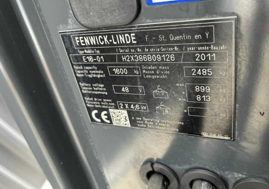 Linde E16-01 - Elektroiekrāvējs: foto 4 Linde E16-01 - Elektroiekrāvējs: foto 4
