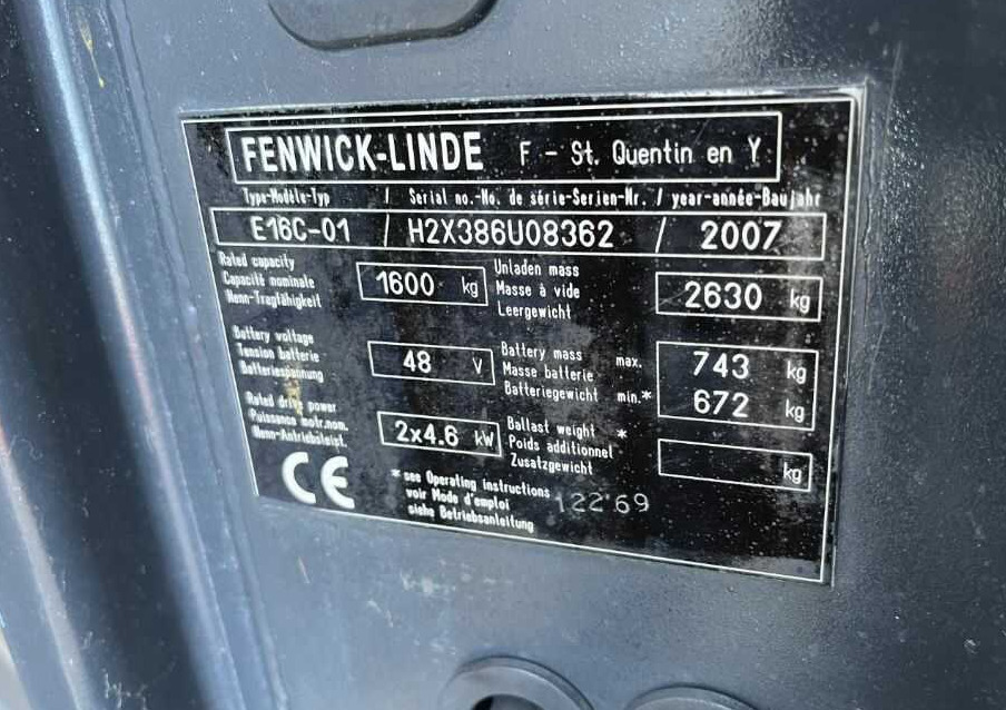 Linde E16C-01 - Elektroiekrāvējs: foto 4 Linde E16C-01 - Elektroiekrāvējs: foto 4