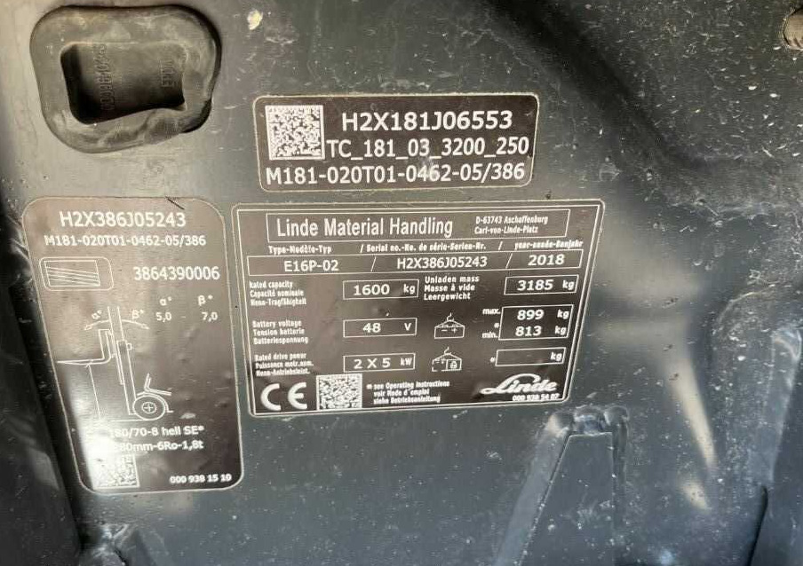 Linde E16P-02 - Elektroiekrāvējs: foto 4 Linde E16P-02 - Elektroiekrāvējs: foto 4