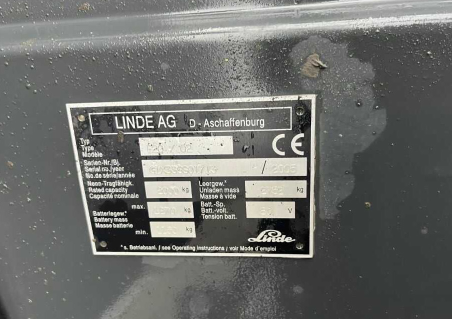 Linde E20 - Elektroiekrāvējs: foto 4 Linde E20 - Elektroiekrāvējs: foto 4