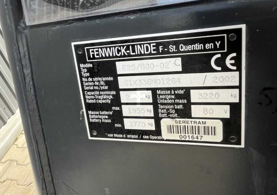 Linde E25 - Elektroiekrāvējs: foto 4 Linde E25 - Elektroiekrāvējs: foto 4
