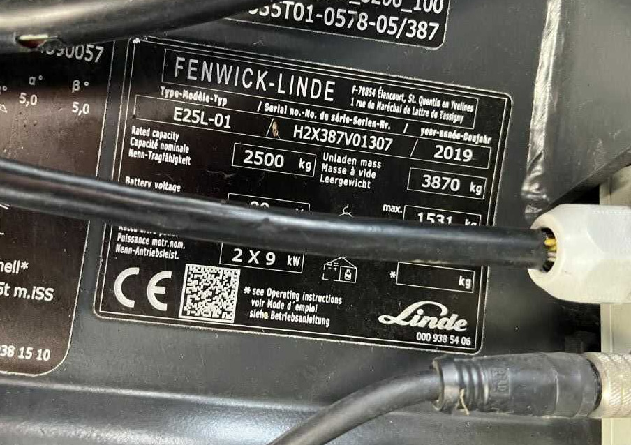 Linde E25L-02 - Elektroiekrāvējs: foto 4 Linde E25L-02 - Elektroiekrāvējs: foto 4