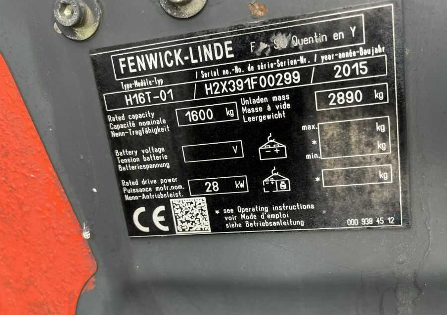 Linde H16T-01 - Gāzes iekrāvējs: foto 4 Linde H16T-01 - Gāzes iekrāvējs: foto 4