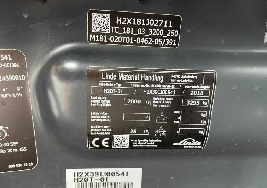 Linde H20T-01 - Gāzes iekrāvējs: foto 4 Linde H20T-01 - Gāzes iekrāvējs: foto 4