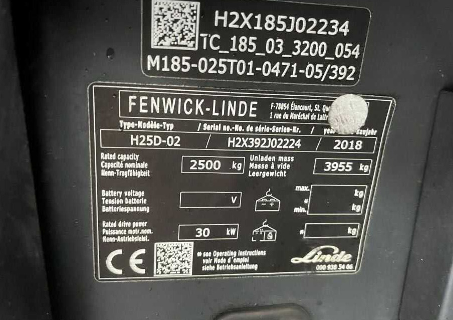 Linde H25D-02 - Dīzeļiekrāvējs: foto 4 Linde H25D-02 - Dīzeļiekrāvējs: foto 4