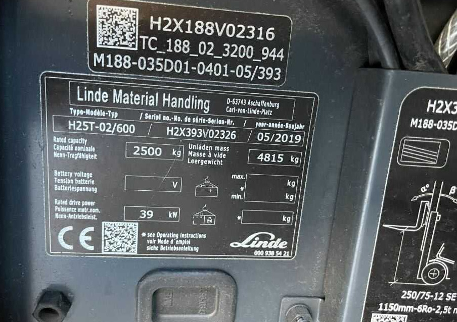 Linde H25T-02/600 - Gāzes iekrāvējs: foto 4 Linde H25T-02/600 - Gāzes iekrāvējs: foto 4
