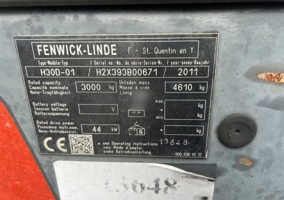 Linde H30D-01 - Dīzeļiekrāvējs: foto 4 Linde H30D-01 - Dīzeļiekrāvējs: foto 4