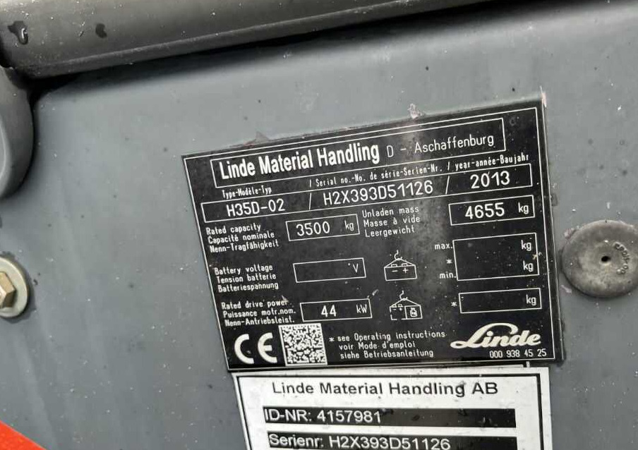 Linde H35D-01 - Dīzeļiekrāvējs: foto 4 Linde H35D-01 - Dīzeļiekrāvējs: foto 4