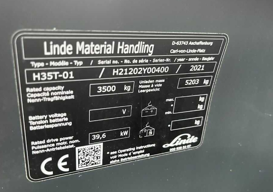 Linde H35T-01 - Gāzes iekrāvējs: foto 4 Linde H35T-01 - Gāzes iekrāvējs: foto 4