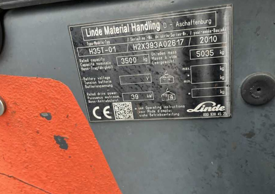 Linde H35T-01 - Gāzes iekrāvējs: foto 4 Linde H35T-01 - Gāzes iekrāvējs: foto 4