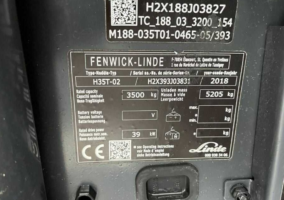 Linde H35T-02 - Gāzes iekrāvējs: foto 4 Linde H35T-02 - Gāzes iekrāvējs: foto 4