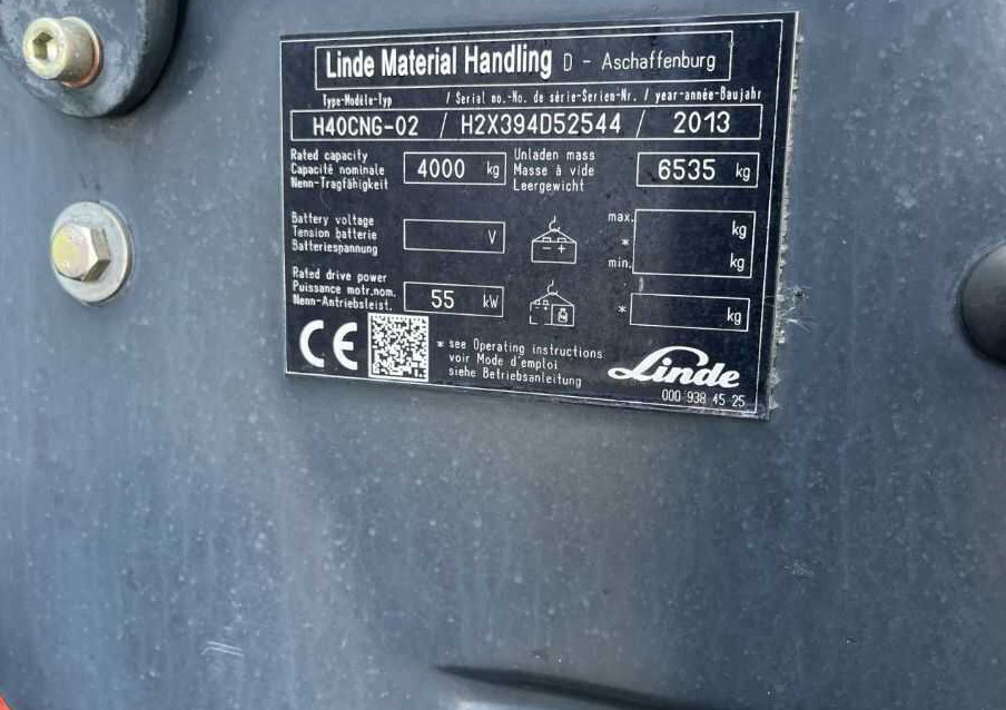 Linde H40CNG-02 - Gāzes iekrāvējs: foto 4 Linde H40CNG-02 - Gāzes iekrāvējs: foto 4
