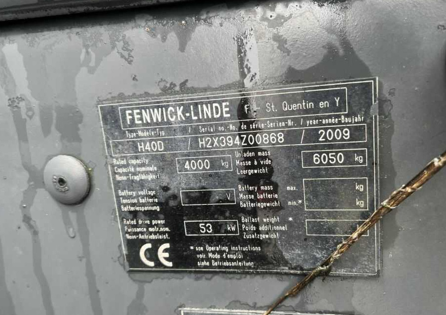 Linde H40D-01 - Dīzeļiekrāvējs: foto 4 Linde H40D-01 - Dīzeļiekrāvējs: foto 4