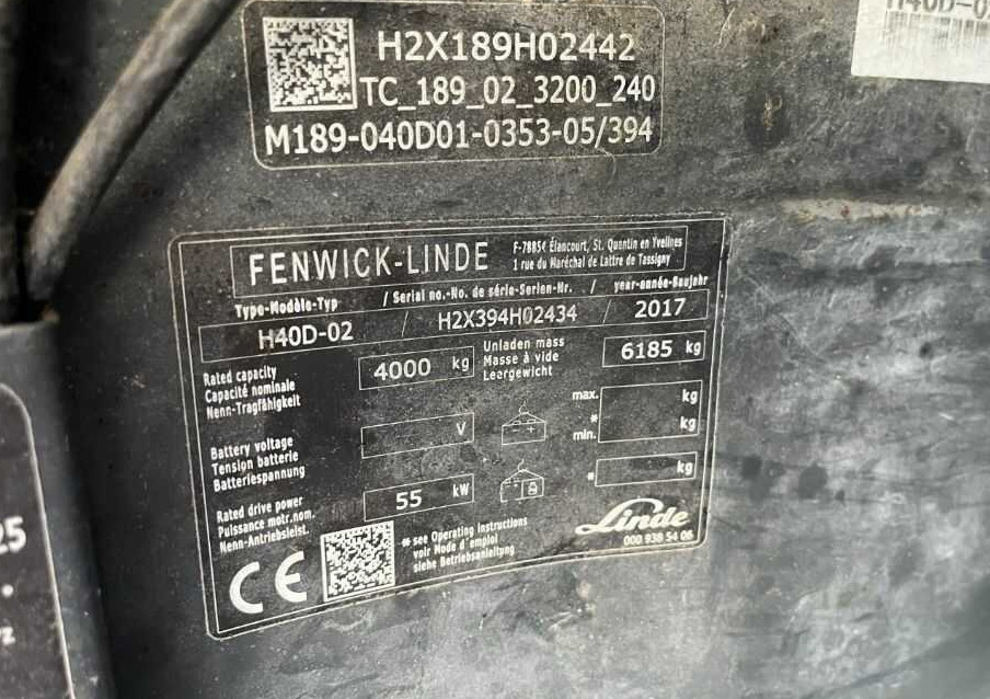 Linde H40D-02 - Dīzeļiekrāvējs: foto 4 Linde H40D-02 - Dīzeļiekrāvējs: foto 4