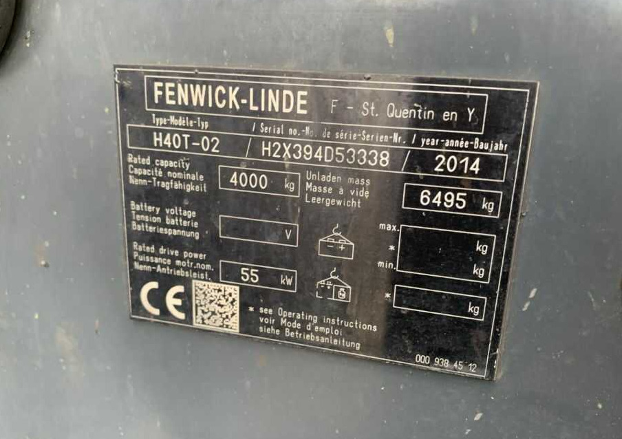Linde H40T-02 - Gāzes iekrāvējs: foto 4 Linde H40T-02 - Gāzes iekrāvējs: foto 4