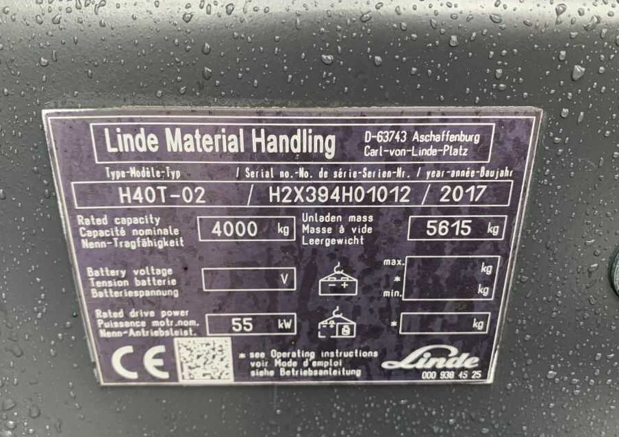 Linde H40T-02 - Gāzes iekrāvējs: foto 4 Linde H40T-02 - Gāzes iekrāvējs: foto 4