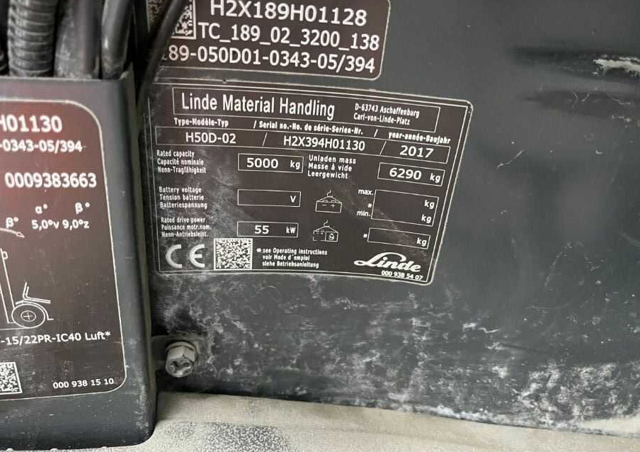 Linde H50D-01 - Dīzeļiekrāvējs: foto 4 Linde H50D-01 - Dīzeļiekrāvējs: foto 4