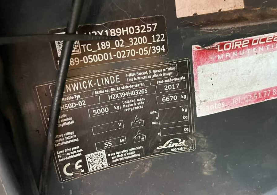 Linde H50D-02 - Dīzeļiekrāvējs: foto 4 Linde H50D-02 - Dīzeļiekrāvējs: foto 4