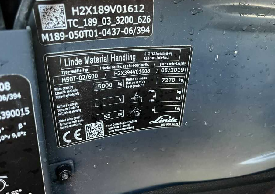 Linde H50T-02/600 - Gāzes iekrāvējs: foto 4 Linde H50T-02/600 - Gāzes iekrāvējs: foto 4
