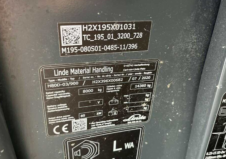 Linde H80D-03/900 - Dīzeļiekrāvējs: foto 4 Linde H80D-03/900 - Dīzeļiekrāvējs: foto 4