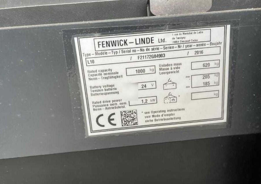 Linde L10 - Krautņotājs: foto 4 Linde L10 - Krautņotājs: foto 4