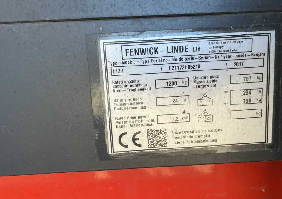 Linde L12L - Krautņotājs: foto 2 Linde L12L - Krautņotājs: foto 2