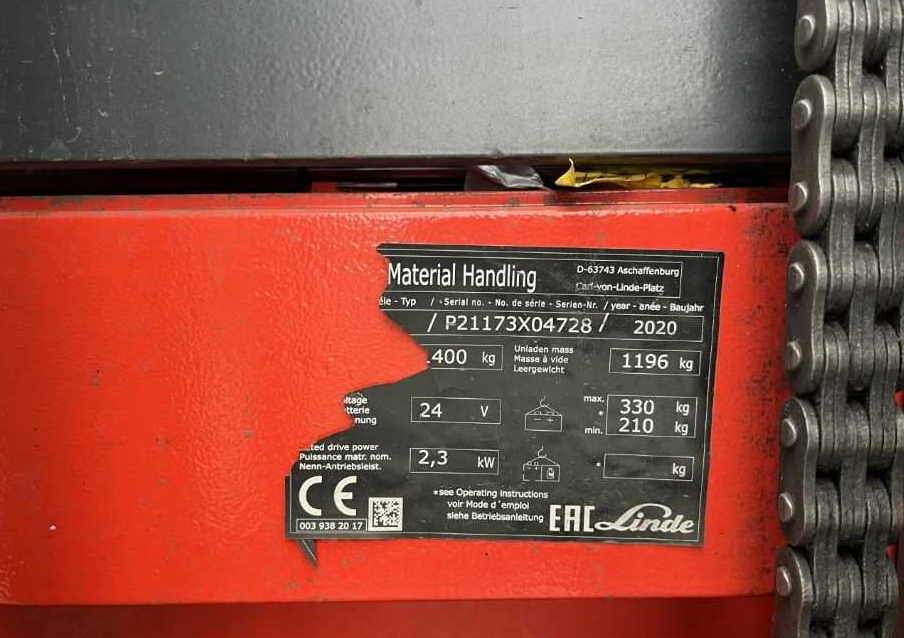 Linde L14AP - Krautņotājs: foto 3 Linde L14AP - Krautņotājs: foto 3