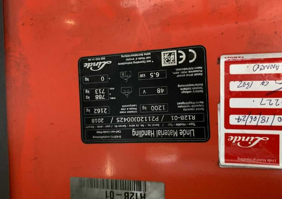 Linde R12B - Bīdmasta krautņotājs: foto 4 Linde R12B - Bīdmasta krautņotājs: foto 4