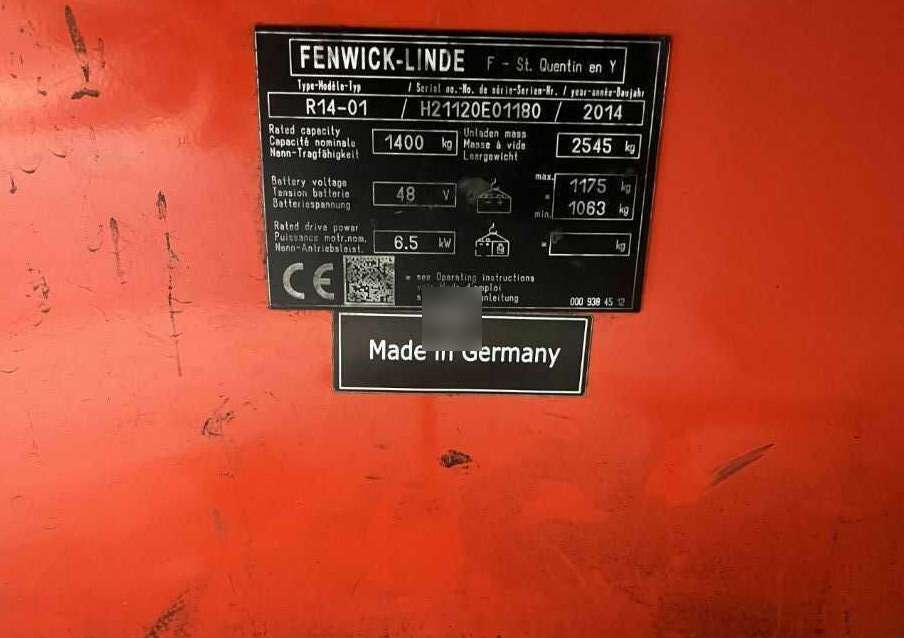 Linde R14-01 - Bīdmasta krautņotājs: foto 4 Linde R14-01 - Bīdmasta krautņotājs: foto 4