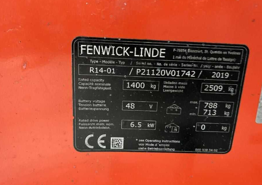 Linde R14-01 - Bīdmasta krautņotājs: foto 4 Linde R14-01 - Bīdmasta krautņotājs: foto 4