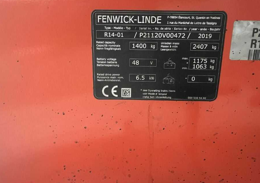 Linde R14-01 - Bīdmasta krautņotājs: foto 4 Linde R14-01 - Bīdmasta krautņotājs: foto 4
