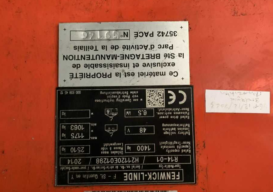 Linde R14-01 - Bīdmasta krautņotājs: foto 4 Linde R14-01 - Bīdmasta krautņotājs: foto 4