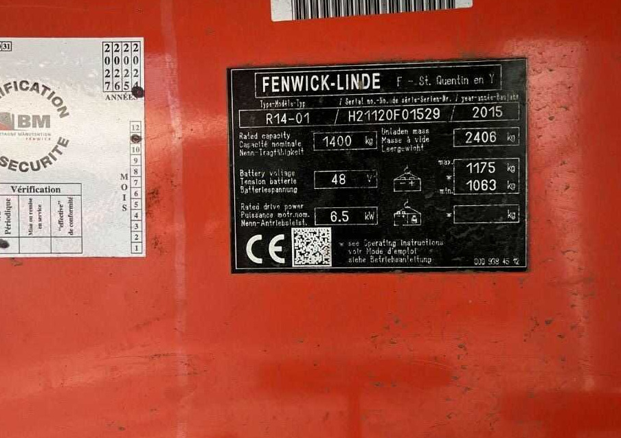 Linde R14-01 - Bīdmasta krautņotājs: foto 4 Linde R14-01 - Bīdmasta krautņotājs: foto 4