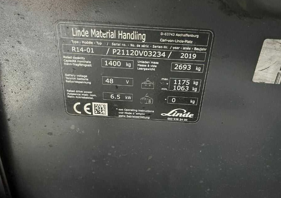 Linde R14 - Bīdmasta krautņotājs: foto 4 Linde R14 - Bīdmasta krautņotājs: foto 4