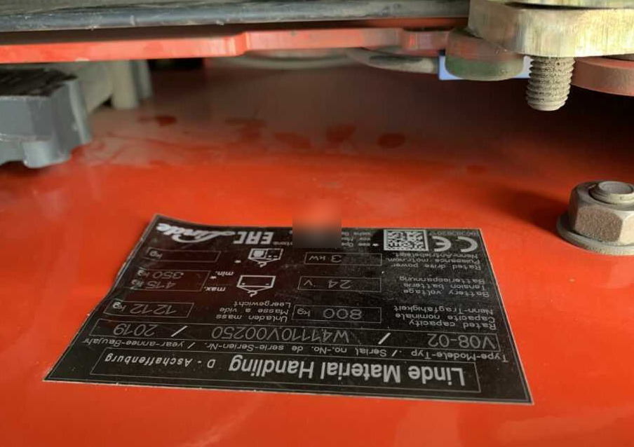 Linde V08 - Komplektētājs: foto 4 Linde V08 - Komplektētājs: foto 4